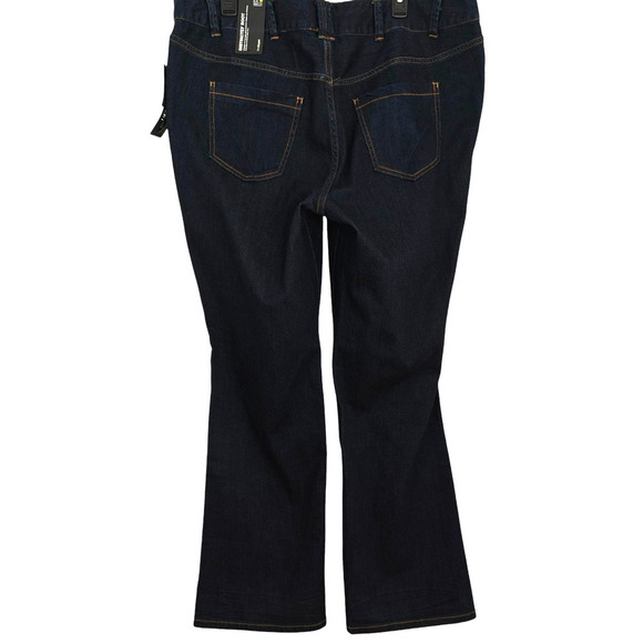 Lane Bryant Distinctly Bootcut Jeans Women's Size 22 Blue Dark Wash Stretch NWT - Picture 6 of 11